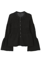 【アドーア/ADORE】のパターンニットカーディガン 人気、トレンドファッション・服の通販 founy(ファニー) ファッション Fashion レディースファッション Fashion for Women トップス・カットソー Cut & Sew Tops ニット Knit Tops & Sweaters カーディガン・羽織り Layered Style Cardigans アイレット Eyelet Lace カーディガン Cardigan, Knitwear ペプラム Peplum, Flared Hem |ID:prp329100004610704