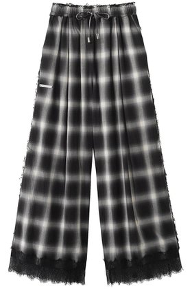 【プランク プロジェクト/PRANK PROJECT】 チェックパンツ人気、トレンドファッション・服の通販 founy(ファニー) ファッション Fashion レディースファッション Fashion for Women パンツ Pants & Trousers おすすめ Recommended / Our Picks チェック Check, Plaid, Tartan リラックス Relax, Relaxed Fit レース Lace, Lace Fabric エレガント 上品 Elegant 新作・新入荷 New Arrivals / New In |ID:prp329100004610708