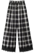 【プランク プロジェクト/PRANK PROJECT】のチェックパンツ 人気、トレンドファッション・服の通販 founy(ファニー) ファッション Fashion レディースファッション Fashion for Women パンツ Pants & Trousers おすすめ Recommended / Our Picks チェック Check, Plaid, Tartan リラックス Relax, Relaxed Fit レース Lace, Lace Fabric エレガント 上品 Elegant 新作・新入荷 New Arrivals / New In thumbnail BLK(ブラック)|ID: prp329100004610708 ipo3291000000032989868