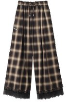 【プランク プロジェクト/PRANK PROJECT】のチェックパンツ 人気、トレンドファッション・服の通販 founy(ファニー) ファッション Fashion レディースファッション Fashion for Women パンツ Pants & Trousers おすすめ Recommended / Our Picks チェック Check, Plaid, Tartan リラックス Relax, Relaxed Fit レース Lace, Lace Fabric エレガント 上品 Elegant 新作・新入荷 New Arrivals / New In thumbnail BRN(ブラウン)|ID: prp329100004610708 ipo3291000000032989869