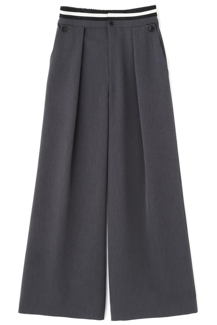 【アドーア/ADORE】のドライタッチツイルパンツ インテリア・キッズ・メンズ・レディースファッション・服の通販 founy(ファニー) https://founy.com/ ファッション Fashion レディースファッション Fashion for Women パンツ Pants & Trousers ツイル Twist, Twisted Detail ドレープ Drape, Draping Fabric ボーダー Border, Stripe ワイド Wide, Wide Fit エレガント 上品 Elegant |ID: prp329100004610711 ipo3291000000036225457