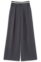 【アドーア/ADORE】のドライタッチツイルパンツ 人気、トレンドファッション・服の通販 founy(ファニー) ファッション Fashion レディースファッション Fashion for Women パンツ Pants & Trousers ツイル Twist, Twisted Detail ドレープ Drape, Draping Fabric ボーダー Border, Stripe ワイド Wide, Wide Fit エレガント 上品 Elegant |ID:prp329100004610711