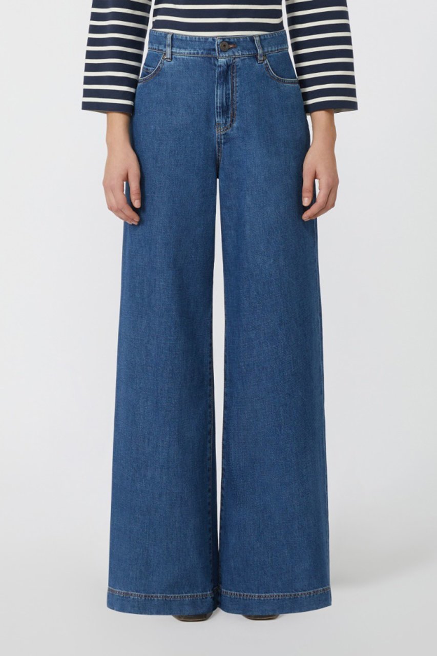 【マックスマーラ/Max Mara】の【Weekend Max Mara】VEGA デニムパンツ 人気、トレンドファッション・服の通販 founy(ファニー) 　ファッション　Fashion　レディースファッション　Fashion for Women　パンツ　Pants & Trousers　デニムパンツ・ジーンズ・美脚デニム　Denim Jeans & Pants　ストレート　Straight, Straight Cut　デニム　Denim, Jeans Material　パッチ　Patch, Appliqué　ルーズ　Loose, Oversized　ワイド　Wide, Wide Fit　other-6|ID: prp329100004610720 ipo3291000000036063036