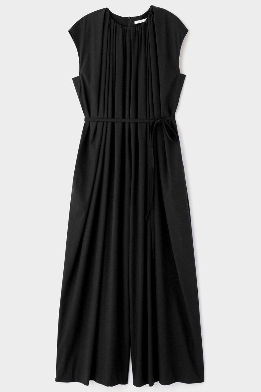 【ル フィル/LE PHIL】のナイロンストレッチギャザーオールインワン 人気、トレンドファッション・服の通販 founy(ファニー) 　ファッション　Fashion　レディースファッション　Fashion for Women　パンツ　Pants & Trousers　カットソー　Cut and Sewn Top　ギャザー　Gathered, Ruffled　スタンダード　Standard, Basic　ストレッチ　Stretch, Stretchy Fabric　ドレス　Dress, One-Piece　ドレープ　Drape, Draping Fabric　 other-1|ID: prp329100004610724 ipo3291000000035470571