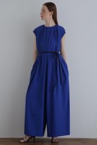 【ル フィル/LE PHIL】のナイロンストレッチギャザーオールインワン ブルー|ID: prp329100004610724 ipo3291000000035470573