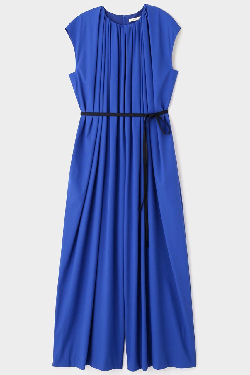 【ル フィル/LE PHIL】のナイロンストレッチギャザーオールインワン 人気、トレンドファッション・服の通販 founy(ファニー) 　ファッション　Fashion　レディースファッション　Fashion for Women　パンツ　Pants & Trousers　カットソー　Cut and Sewn Top　ギャザー　Gathered, Ruffled　スタンダード　Standard, Basic　ストレッチ　Stretch, Stretchy Fabric　ドレス　Dress, One-Piece　ドレープ　Drape, Draping Fabric　other-2|ID: prp329100004610724 ipo3291000000035470574