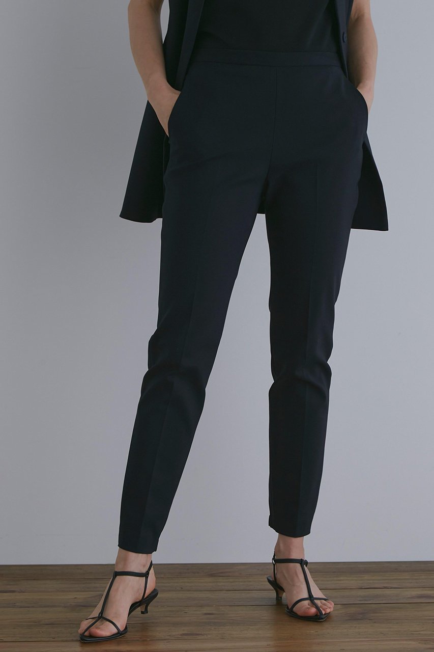 【ル フィル/LE PHIL】のダブルクロステーパードパンツ インテリア・キッズ・メンズ・レディースファッション・服の通販 founy(ファニー) 　ファッション　Fashion　レディースファッション　Fashion for Women　パンツ　Pants & Trousers　ネイビー|ID: prp329100004610726 ipo3291000000035470602