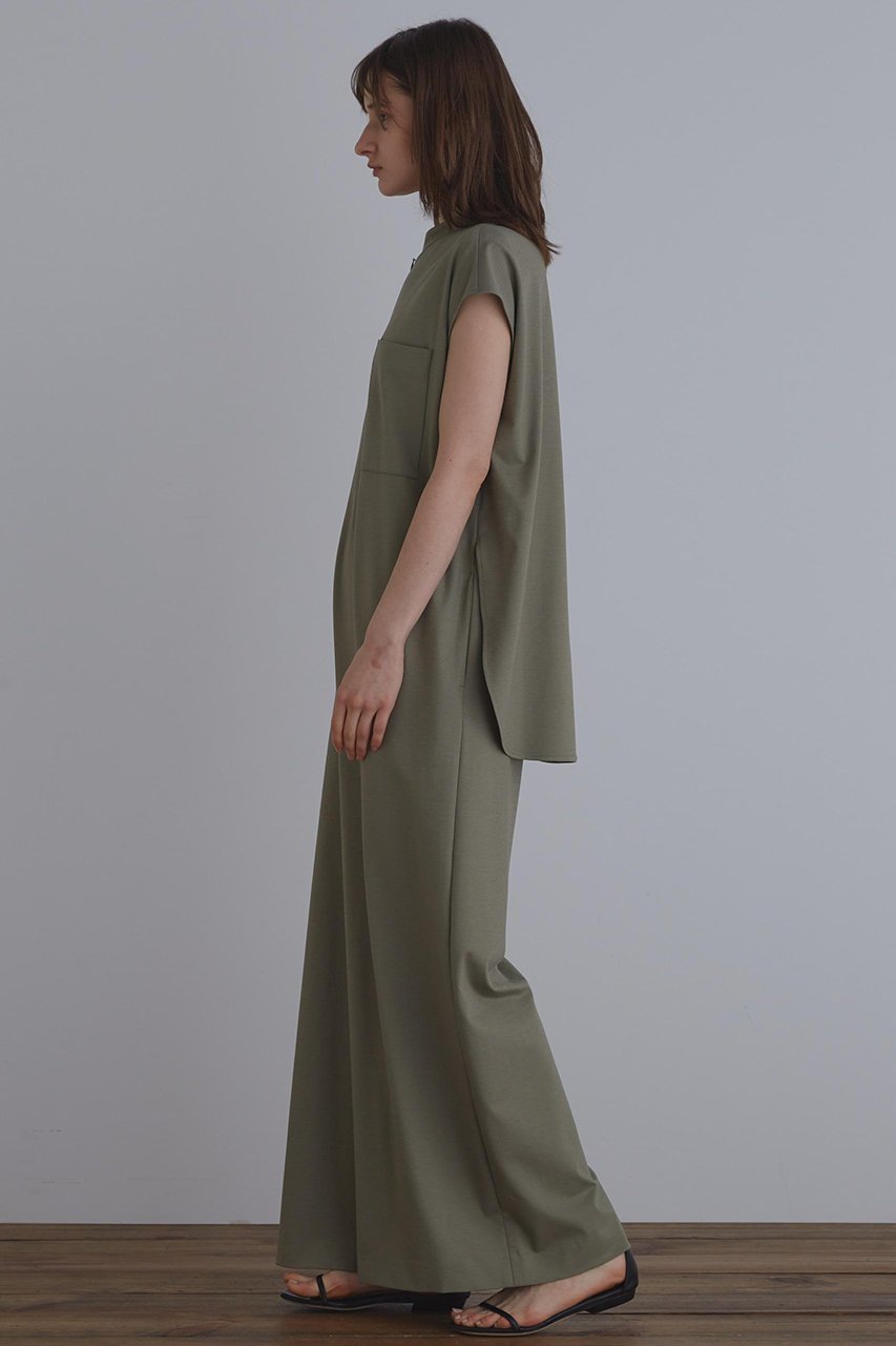 【ル フィル/LE PHIL】の《LE PHIL》ソフトポンチコンビネゾン 人気、トレンドファッション・服の通販 founy(ファニー) 　ファッション　Fashion　レディースファッション　Fashion for Women　パンツ　Pants & Trousers　コンビ　Combo, Combination Style　スタンダード　Standard, Basic　スタンド　Stand Collar, Upright Stand　ストレッチ　Stretch, Stretchy Fabric　スリット　Slit, Slit Detail　セパレート　Separate, Two-Piece　ボトム　Bottoms, Lower Wear　ワイド　Wide, Wide Fit　エレガント 上品　Elegant　other-3|ID: prp329100004610729 ipo3291000000032990059