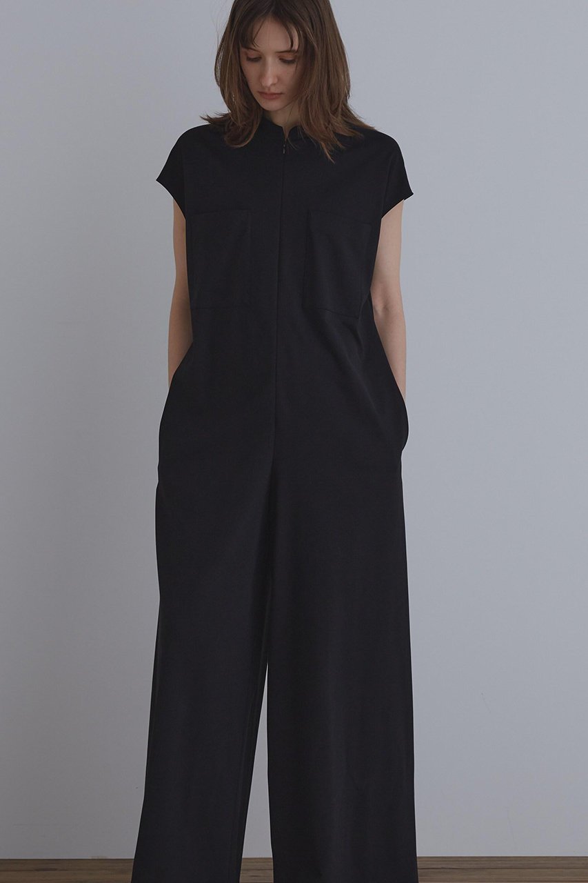 【ル フィル/LE PHIL】の《LE PHIL》ソフトポンチコンビネゾン 人気、トレンドファッション・服の通販 founy(ファニー) 　ファッション　Fashion　レディースファッション　Fashion for Women　パンツ　Pants & Trousers　コンビ　Combo, Combination Style　スタンダード　Standard, Basic　スタンド　Stand Collar, Upright Stand　ストレッチ　Stretch, Stretchy Fabric　スリット　Slit, Slit Detail　セパレート　Separate, Two-Piece　ボトム　Bottoms, Lower Wear　ワイド　Wide, Wide Fit　エレガント 上品　Elegant　 other-1|ID: prp329100004610729 ipo3291000000035470647