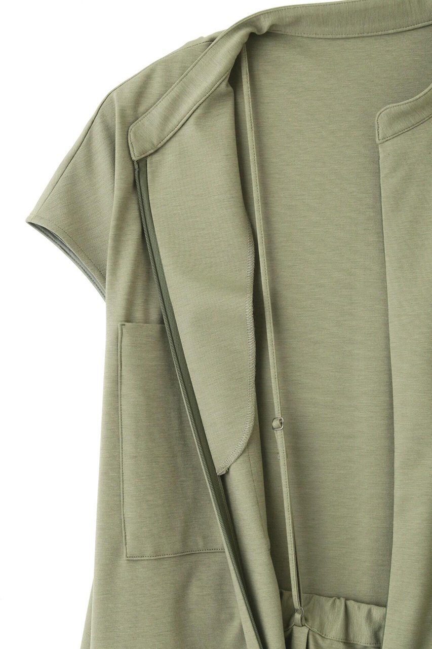 【ル フィル/LE PHIL】の《LE PHIL》ソフトポンチコンビネゾン 人気、トレンドファッション・服の通販 founy(ファニー) 　ファッション　Fashion　レディースファッション　Fashion for Women　パンツ　Pants & Trousers　コンビ　Combo, Combination Style　スタンダード　Standard, Basic　スタンド　Stand Collar, Upright Stand　ストレッチ　Stretch, Stretchy Fabric　スリット　Slit, Slit Detail　セパレート　Separate, Two-Piece　ボトム　Bottoms, Lower Wear　ワイド　Wide, Wide Fit　エレガント 上品　Elegant　other-8|ID: prp329100004610729 ipo3291000000035470656