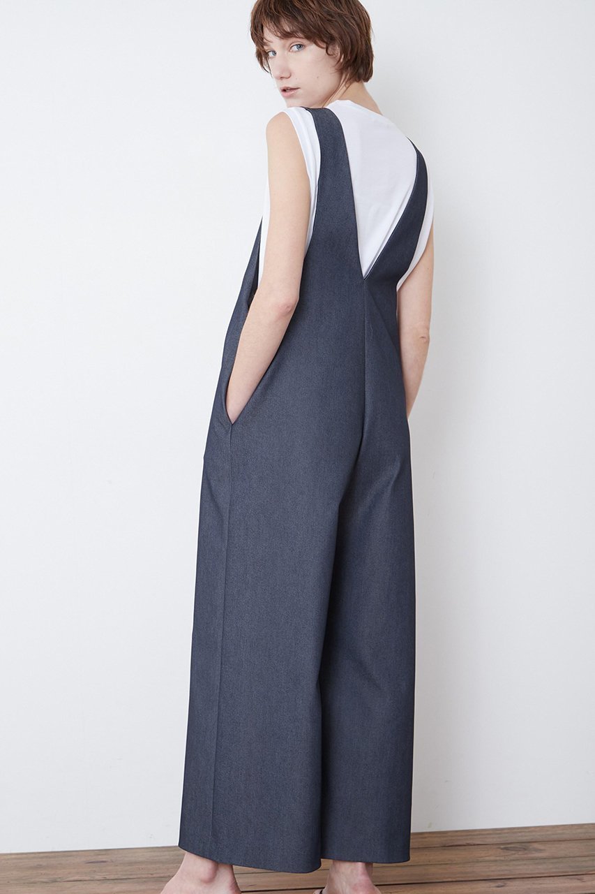 【ル フィル/LE PHIL】の《LE PHIL》ポリエステルデニムサロペット 人気、トレンドファッション・服の通販 founy(ファニー) 　ファッション　Fashion　レディースファッション　Fashion for Women　パンツ　Pants & Trousers　インナー　Innerwear　スタンダード　Standard, Basic　デニム　Denim, Jeans Material　ワイド　Wide, Wide Fit　other-5|ID: prp329100004610730 ipo3291000000032990070