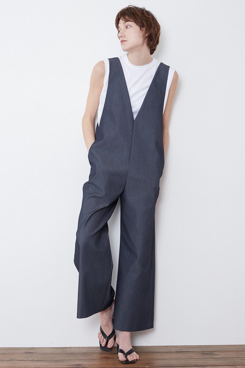 【ル フィル/LE PHIL】の《LE PHIL》ポリエステルデニムサロペット 人気、トレンドファッション・服の通販 founy(ファニー) 　ファッション　Fashion　レディースファッション　Fashion for Women　パンツ　Pants & Trousers　インナー　Innerwear　スタンダード　Standard, Basic　デニム　Denim, Jeans Material　ワイド　Wide, Wide Fit　 other-1|ID: prp329100004610730 ipo3291000000035470657