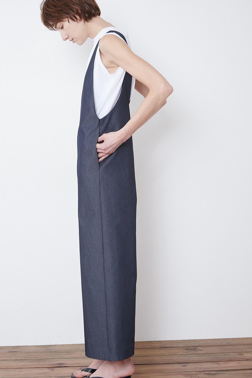 【ル フィル/LE PHIL】の《LE PHIL》ポリエステルデニムサロペット 人気、トレンドファッション・服の通販 founy(ファニー) 　ファッション　Fashion　レディースファッション　Fashion for Women　パンツ　Pants & Trousers　インナー　Innerwear　スタンダード　Standard, Basic　デニム　Denim, Jeans Material　ワイド　Wide, Wide Fit　other-4|ID: prp329100004610730 ipo3291000000035470661