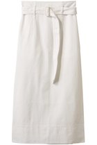 【ベイジ,/BEIGE,】のNAVIGLIO(ナヴィリオ)/ベルト付きハイウエストデニムスカート White|ID: prp329100004610733 ipo3291000000035676747