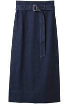 【ベイジ,/BEIGE,】のNAVIGLIO(ナヴィリオ)/ベルト付きハイウエストデニムスカート Indigo|ID: prp329100004610733 ipo3291000000035676748