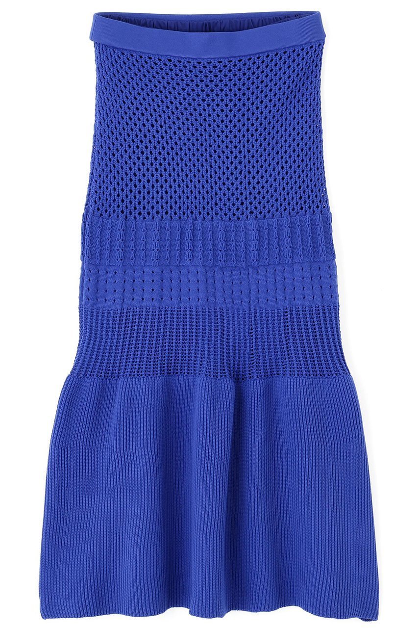 【アドーア/ADORE】のパターンニットスカート インテリア・キッズ・メンズ・レディースファッション・服の通販 founy(ファニー) 　ファッション　Fashion　レディースファッション　Fashion for Women　スカート　Skirts　ロングスカート　Long Skirts / Maxi & Midi Skirts　アイレット　Eyelet Lace　シンプル　Simple, Minimal　フレア　Flare, Flared　ロング　Long, Long-Length　新作・新入荷　New Arrivals / New In　軽量　Lightweight, Ultra Light　ブルー|ID: prp329100004610736 ipo3291000000032990117