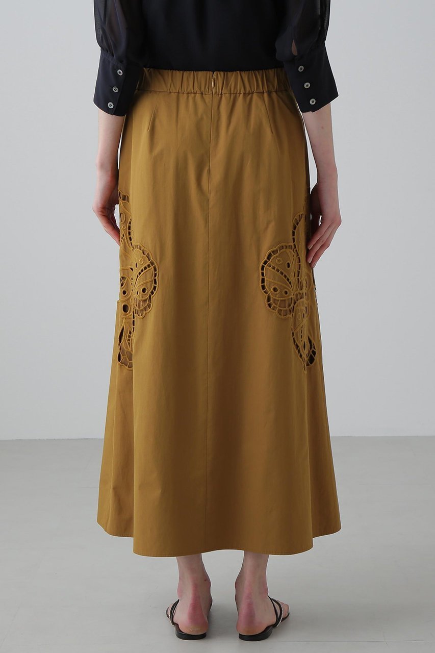 【アドーア/ADORE】のシェルカットワークスカート 人気、トレンドファッション・服の通販 founy(ファニー) 　ファッション　Fashion　レディースファッション　Fashion for Women　スカート　Skirts　ロングスカート　Long Skirts / Maxi & Midi Skirts　タフタ　Taffeta, Structured Fabric　フェミニン　Feminine, Girly　フォルム　Silhouette, Form　フレア　Flare, Flared　モチーフ　Motif, Design Theme　ロング　Long, Long-Length　ワーク　Workwear, Utility Style　新作・新入荷　New Arrivals / New In　other-7|ID: prp329100004610738 ipo3291000000032990143
