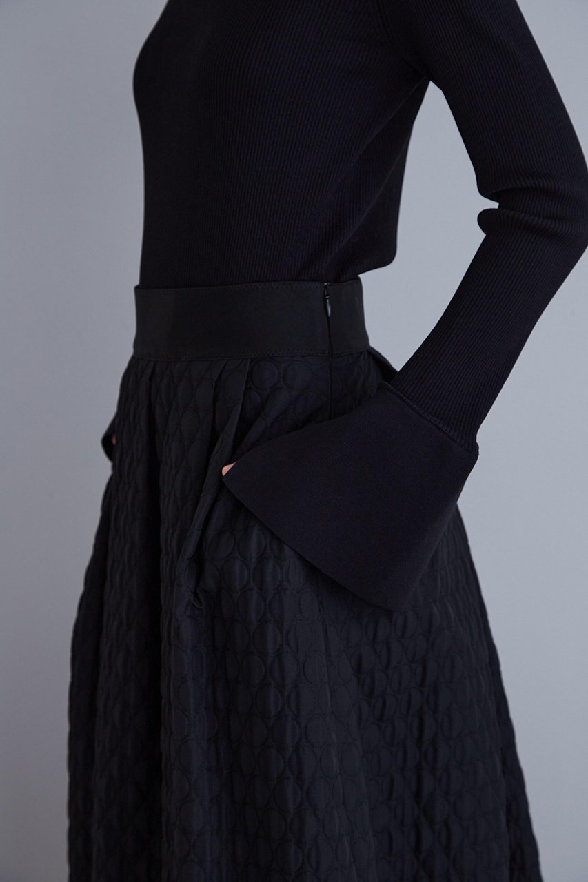 【ル フィル/LE PHIL】のサークルジャガードスカート 人気、トレンドファッション・服の通販 founy(ファニー) 　ファッション　Fashion　レディースファッション　Fashion for Women　スカート　Skirts　ロングスカート　Long Skirts / Maxi & Midi Skirts　おすすめ　Recommended / Our Picks　サークル　Circle, Round Design　シンプル　Simple, Minimal　ジャカード／ジャガード　Jacquard, Woven Pattern　スタンダード　Standard, Basic　ドレス　Dress, One-Piece　マキシ　Maxi, Full Length　モチーフ　Motif, Design Theme　ランダム　Random, Irregular　ロング　Long, Long-Length　other-6|ID: prp329100004610739 ipo3291000000035470690