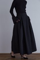 【ル フィル/LE PHIL】のサークルジャガードスカート ブラック|ID: prp329100004610739 ipo3291000000035697549