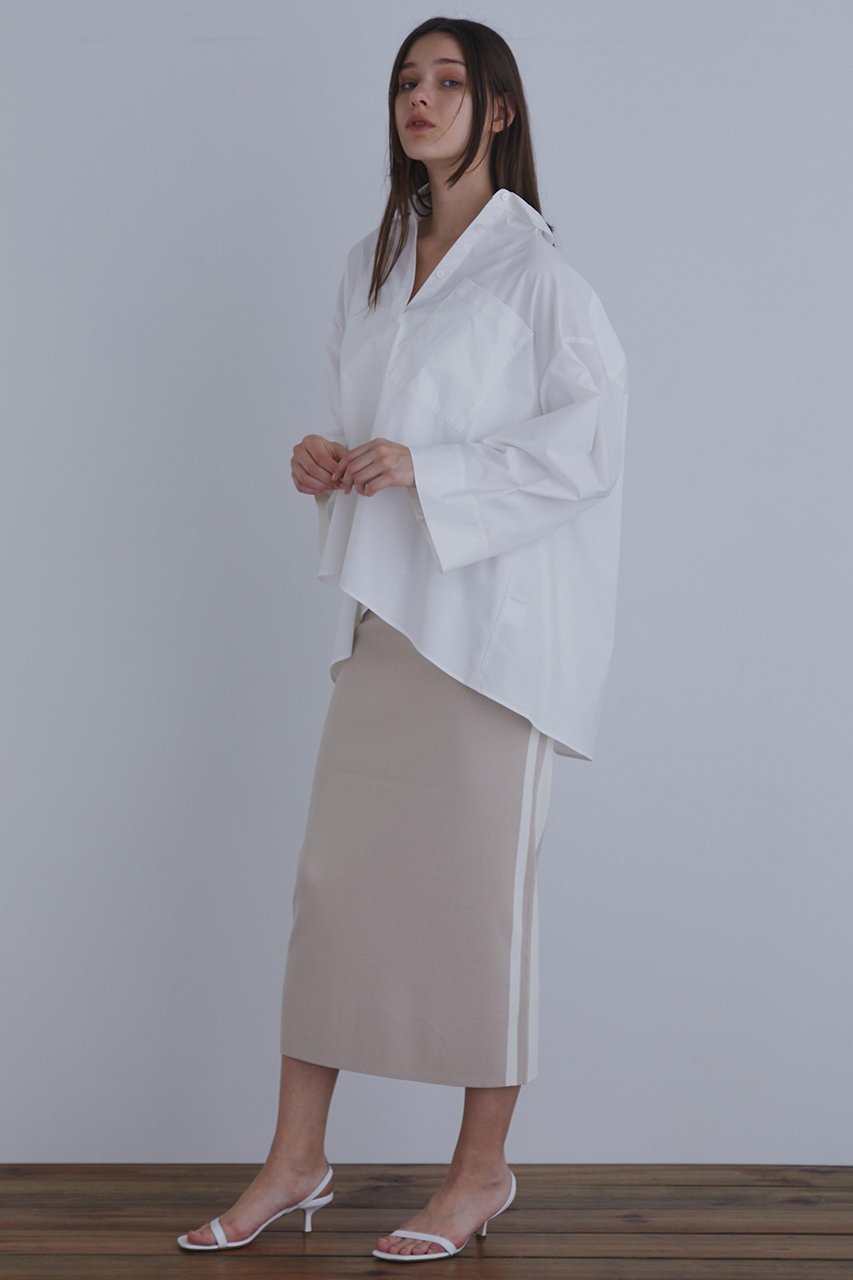 【ル フィル/LE PHIL】のラインニットスカート 人気、トレンドファッション・服の通販 founy(ファニー) 　ファッション　Fashion　レディースファッション　Fashion for Women　スカート　Skirts　ロングスカート　Long Skirts / Maxi & Midi Skirts　スタンダード　Standard, Basic　スポーティ　Sporty, Casual Athletic　ペンシル　Pencil, Pencil Skirt　ボトム　Bottoms, Lower Wear　ロング　Long, Long-Length　other-4|ID: prp329100004610740 ipo3291000000032990163