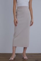 【ル フィル/LE PHIL】のラインニットスカート ベージュ|ID: prp329100004610740 ipo3291000000036163289