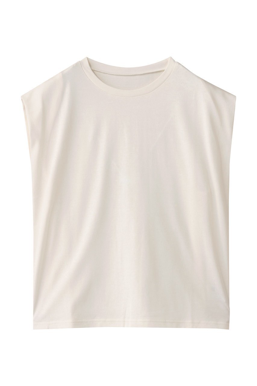 【ハー/HER.】のコットンノースリーブプルオーバー インテリア・キッズ・メンズ・レディースファッション・服の通販 founy(ファニー) 　ファッション　Fashion　レディースファッション　Fashion for Women　トップス・カットソー　Cut & Sew Tops　キャミソール&ノースリーブ　Camisoles & Sleeveless Tops　シャツ・ブラウス・オフィスカジュアル　Elegant Blouses & Button-Ups　ロングTシャツ・Tシャツ　Longline T-Shirts & Tees　カジュアルプルオーバー・ニットトップス　Pullovers & Knit Tops / Casual Pullovers　カットソー・ベーシックTシャツ　Cut-and-Sewn Tops / Stretch Tees & Basics　キャミソール　Camisole, Spaghetti Strap Top　タンク　Tank Top, Sleeveless Top　ボトム　Bottoms, Lower Wear　再入荷　Restock / Back in Stock　夏　Summer　オフホワイト|ID: prp329100004612537 ipo3291000000035722991