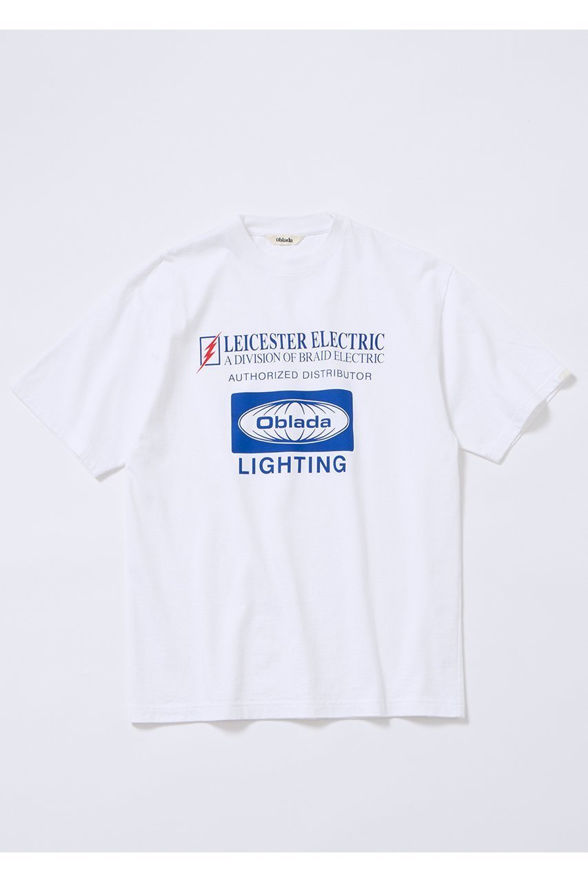 【オブラダ/Oblada】のELECTRIC Tシャツ 人気、トレンドファッション・服の通販 founy(ファニー) 　ファッション　Fashion　レディースファッション　Fashion for Women　トップス・カットソー　Cut & Sew Tops　シャツ・ブラウス・オフィスカジュアル　Elegant Blouses & Button-Ups　ロングTシャツ・Tシャツ　Longline T-Shirts & Tees　カットソー・ベーシックTシャツ　Cut-and-Sewn Tops / Stretch Tees & Basics　ショート　Short, Short Length　スリーブ　Sleeve, Long Sleeve / Short Sleeve　フェミニン　Feminine, Girly　フロント　Front, Front Design　プリント　Print, Printed Pattern　新作・新入荷　New Arrivals / New In　 other-1|ID: prp329100004612538 ipo3291000000033013716