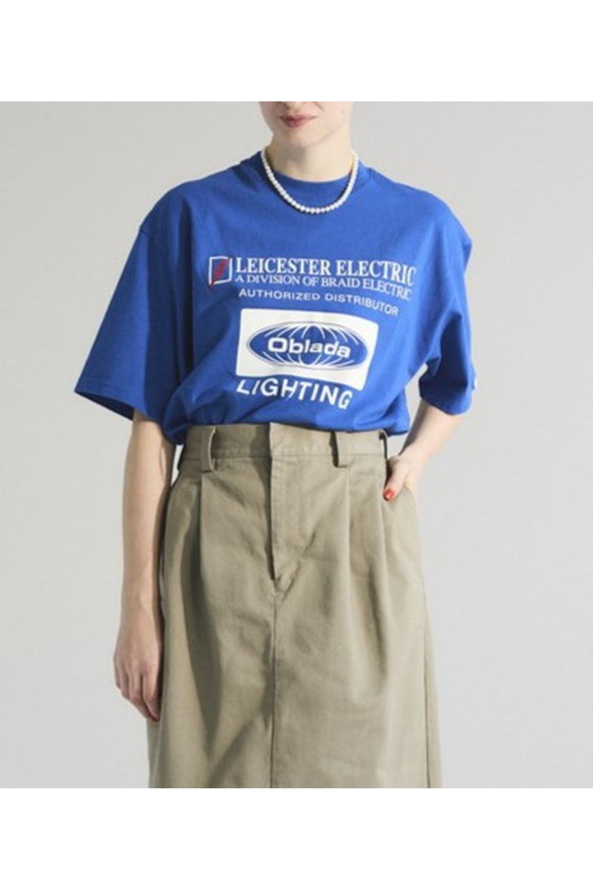 【オブラダ/Oblada】のELECTRIC Tシャツ 人気、トレンドファッション・服の通販 founy(ファニー) 　ファッション　Fashion　レディースファッション　Fashion for Women　トップス・カットソー　Cut & Sew Tops　シャツ・ブラウス・オフィスカジュアル　Elegant Blouses & Button-Ups　ロングTシャツ・Tシャツ　Longline T-Shirts & Tees　カットソー・ベーシックTシャツ　Cut-and-Sewn Tops / Stretch Tees & Basics　ショート　Short, Short Length　スリーブ　Sleeve, Long Sleeve / Short Sleeve　フェミニン　Feminine, Girly　フロント　Front, Front Design　プリント　Print, Printed Pattern　新作・新入荷　New Arrivals / New In　other-8|ID: prp329100004612538 ipo3291000000033013725