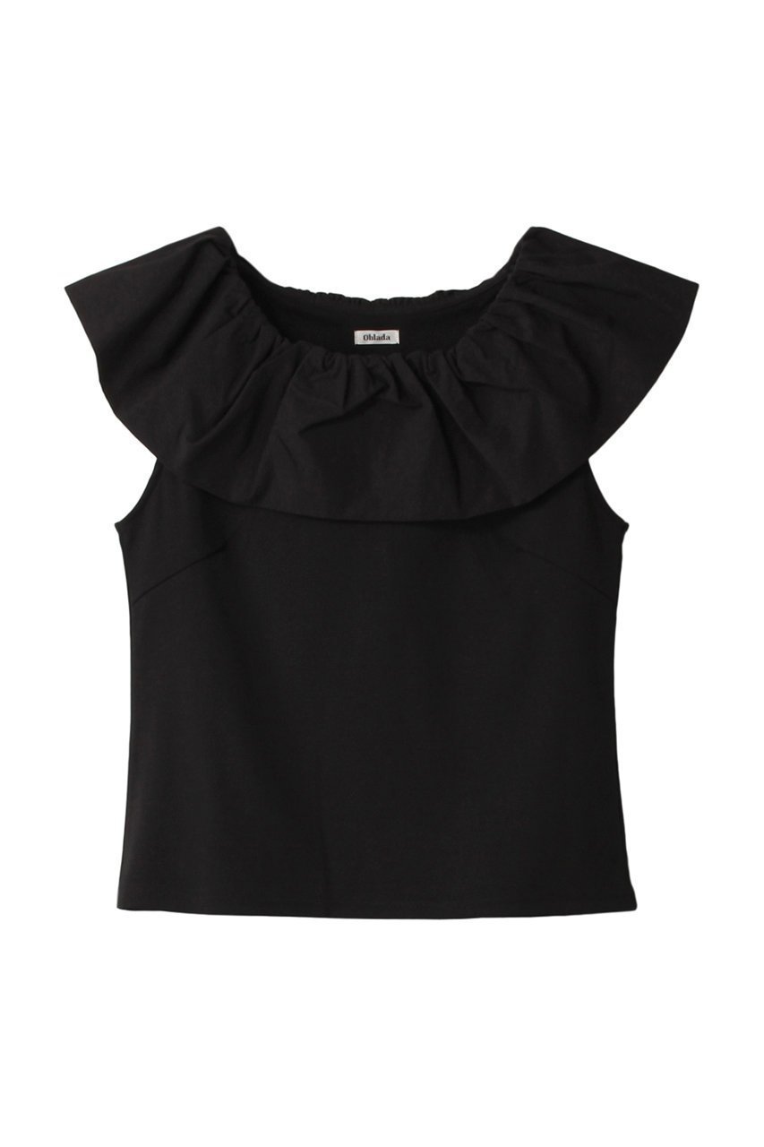 【オブラダ/Oblada】のELIZABETH ノースリーブトップス 人気、トレンドファッション・服の通販 founy(ファニー) 　ファッション　Fashion　レディースファッション　Fashion for Women　トップス・カットソー　Cut & Sew Tops　キャミソール&ノースリーブ　Camisoles & Sleeveless Tops　シャツ・ブラウス・オフィスカジュアル　Elegant Blouses & Button-Ups　ロングTシャツ・Tシャツ　Longline T-Shirts & Tees　カットソー・ベーシックTシャツ　Cut-and-Sewn Tops / Stretch Tees & Basics　とろみ　Fluid, Flowy Fabric　キャミソール　Camisole, Spaghetti Strap Top　スリム　Slim, Slim Fit　タンク　Tank Top, Sleeveless Top　フリル　Frill, Ruffle　エレガント 上品　Elegant　夏　Summer　新作・新入荷　New Arrivals / New In　春　Spring　S/S・春夏　SS, Spring/Summer, Warm Season　 other-1|ID: prp329100004612539 ipo3291000000033013726