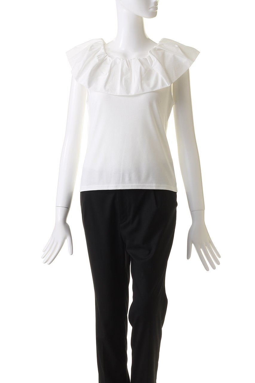 【オブラダ/Oblada】のELIZABETH ノースリーブトップス 人気、トレンドファッション・服の通販 founy(ファニー) 　ファッション　Fashion　レディースファッション　Fashion for Women　トップス・カットソー　Cut & Sew Tops　キャミソール&ノースリーブ　Camisoles & Sleeveless Tops　シャツ・ブラウス・オフィスカジュアル　Elegant Blouses & Button-Ups　ロングTシャツ・Tシャツ　Longline T-Shirts & Tees　カットソー・ベーシックTシャツ　Cut-and-Sewn Tops / Stretch Tees & Basics　とろみ　Fluid, Flowy Fabric　キャミソール　Camisole, Spaghetti Strap Top　スリム　Slim, Slim Fit　タンク　Tank Top, Sleeveless Top　フリル　Frill, Ruffle　エレガント 上品　Elegant　夏　Summer　新作・新入荷　New Arrivals / New In　春　Spring　S/S・春夏　SS, Spring/Summer, Warm Season　other-2|ID: prp329100004612539 ipo3291000000033013730