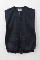 【ハー/HER.】の【7/17 12:00販売開始】フロントジップベストブラウス 人気、トレンドファッション・服の通販 founy(ファニー) ファッション Fashion レディースファッション Fashion for Women アウター Coat / Outerwear Collection トップス・カットソー Cut & Sew Tops シャツ・ブラウス・オフィスカジュアル Elegant Blouses & Button-Ups ベスト&ジレ / 重ね着スタイル Vests & Gilets ショート Short, Short Length スリーブ Sleeve, Long Sleeve / Short Sleeve バルーン Balloon, Balloon Silhouette ベスト Vest, Waistcoat ポケット Pocket, Pocket Detail 新作・新入荷 New Arrivals / New In |ID:prp329100004612540