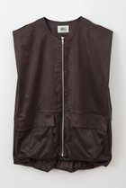 【ハー/HER.】の【7/17 12:00販売開始】フロントジップベストブラウス 人気、トレンドファッション・服の通販 founy(ファニー) ファッション Fashion レディースファッション Fashion for Women アウター Coat / Outerwear Collection トップス・カットソー Cut & Sew Tops シャツ・ブラウス・オフィスカジュアル Elegant Blouses & Button-Ups ベスト&ジレ / 重ね着スタイル Vests & Gilets ショート Short, Short Length スリーブ Sleeve, Long Sleeve / Short Sleeve バルーン Balloon, Balloon Silhouette ベスト Vest, Waistcoat ポケット Pocket, Pocket Detail 新作・新入荷 New Arrivals / New In thumbnail ブラウン|ID: prp329100004612540 ipo3291000000033013738