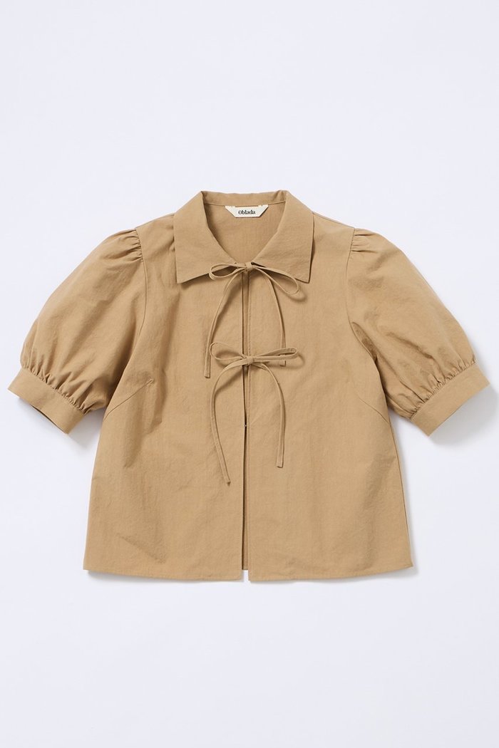 【オブラダ/Oblada】のROONEY ブラウス インテリア・キッズ・メンズ・レディースファッション・服の通販 founy(ファニー) https://founy.com/ ファッション Fashion レディースファッション Fashion for Women トップス・カットソー Cut & Sew Tops シャツ・ブラウス・オフィスカジュアル Elegant Blouses & Button-Ups ギャザー Gathered, Ruffled ショート Short, Short Length スリーブ Sleeve, Long Sleeve / Short Sleeve デニム Denim, Jeans Material リボン Ribbon, Bow 再入荷 Restock / Back in Stock |ID: prp329100004612542 ipo3291000000033013756