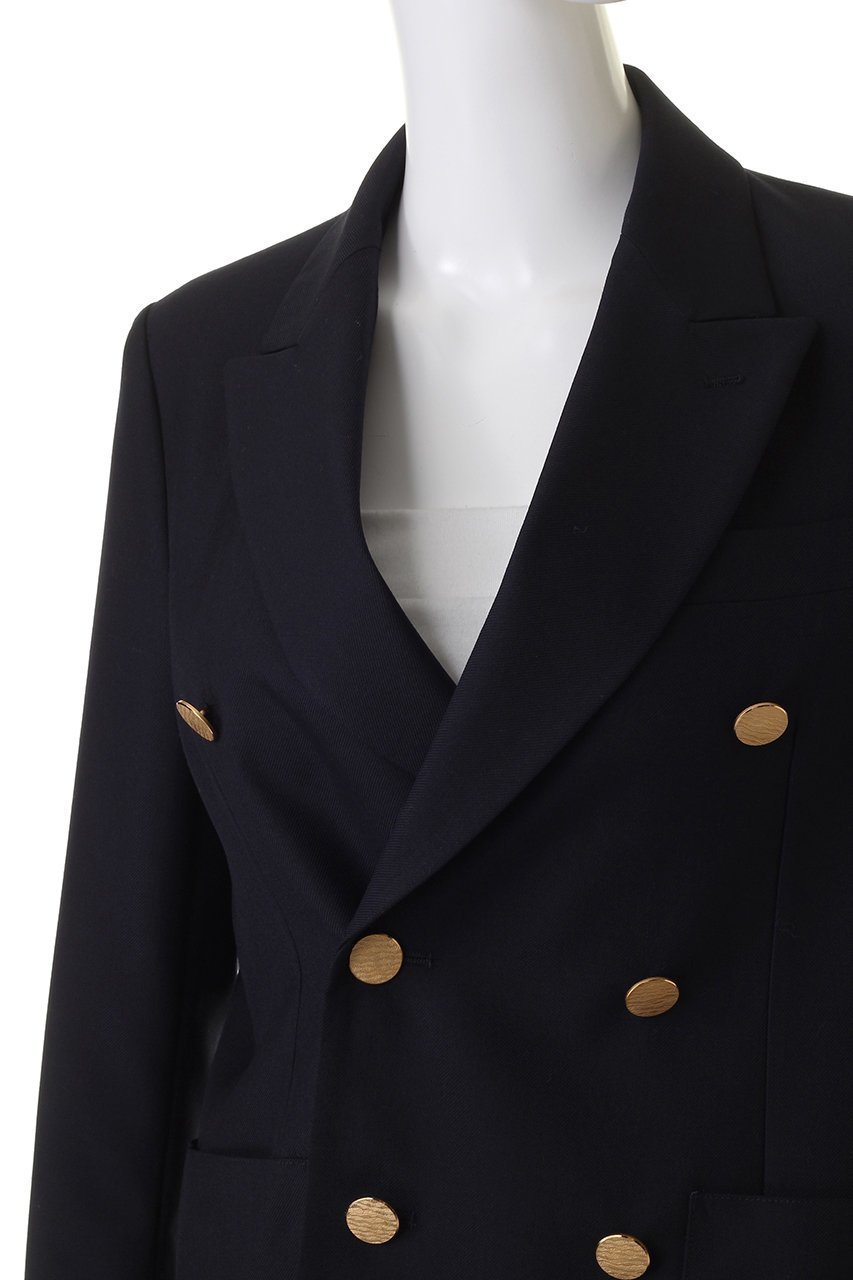 【オブラダ/Oblada】のFITZ ブレザー 人気、トレンドファッション・服の通販 founy(ファニー) 　ファッション　Fashion　レディースファッション　Fashion for Women　アウター　Coat / Outerwear Collection　レディースジャケット・軽アウター　Jackets　ジャケット　Jacket, Outerwear　スマート　Smart, Elegant　ダブル　Double, Double-Breasted　デニム　Denim, Jeans Material　バランス　Balance, Style Balance　パッチ　Patch, Appliqué　ベスト　Vest, Waistcoat　ポケット　Pocket, Pocket Detail　エレガント 上品　Elegant　新作・新入荷　New Arrivals / New In　other-5|ID: prp329100004612543 ipo3291000000033013772