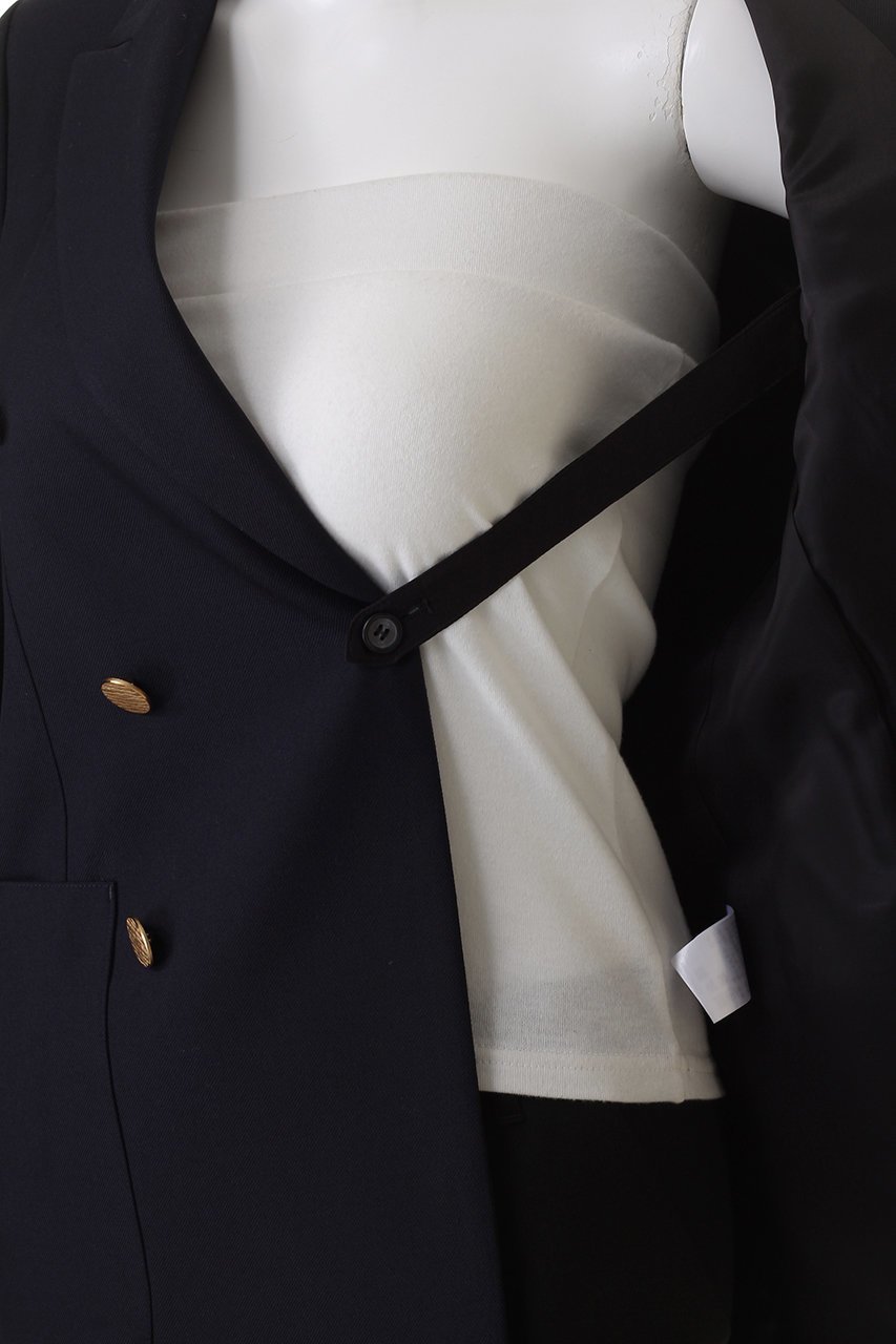 【オブラダ/Oblada】のFITZ ブレザー 人気、トレンドファッション・服の通販 founy(ファニー) 　ファッション　Fashion　レディースファッション　Fashion for Women　アウター　Coat / Outerwear Collection　レディースジャケット・軽アウター　Jackets　ジャケット　Jacket, Outerwear　スマート　Smart, Elegant　ダブル　Double, Double-Breasted　デニム　Denim, Jeans Material　バランス　Balance, Style Balance　パッチ　Patch, Appliqué　ベスト　Vest, Waistcoat　ポケット　Pocket, Pocket Detail　エレガント 上品　Elegant　新作・新入荷　New Arrivals / New In　other-6|ID: prp329100004612543 ipo3291000000033013773