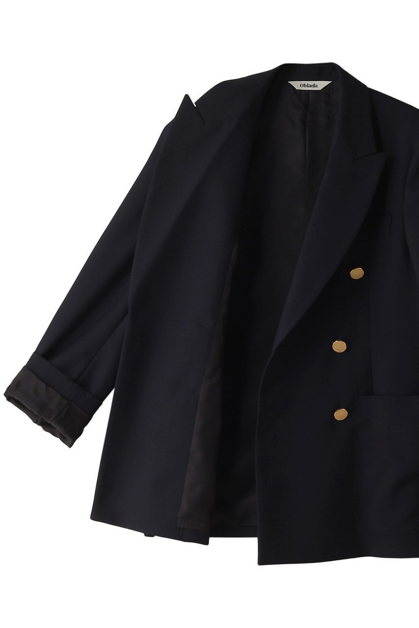 【オブラダ/Oblada】のFITZ ブレザー 人気、トレンドファッション・服の通販 founy(ファニー) 　ファッション　Fashion　レディースファッション　Fashion for Women　アウター　Coat / Outerwear Collection　レディースジャケット・軽アウター　Jackets　ジャケット　Jacket, Outerwear　スマート　Smart, Elegant　ダブル　Double, Double-Breasted　デニム　Denim, Jeans Material　バランス　Balance, Style Balance　パッチ　Patch, Appliqué　ベスト　Vest, Waistcoat　ポケット　Pocket, Pocket Detail　エレガント 上品　Elegant　新作・新入荷　New Arrivals / New In　other-7|ID: prp329100004612543 ipo3291000000033013774