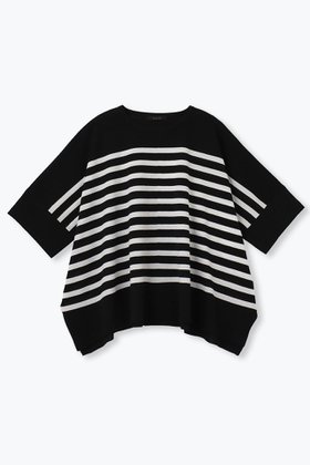 【レリル/lelill】 ハイテクケープニット(ボーダー)人気、トレンドファッション・服の通販 founy(ファニー) ファッション Fashion レディースファッション Fashion for Women トップス・カットソー Cut & Sew Tops ニット Knit Tops & Sweaters カジュアルプルオーバー・ニットトップス Pullovers & Knit Tops / Casual Pullovers ボーダー Border, Stripe ワイド Wide, Wide Fit 人気 Popular, Best Seller 定番 Standard, Basic Item 新作・新入荷 New Arrivals / New In 軽量 Lightweight, Ultra Light |ID:prp329100004612544
