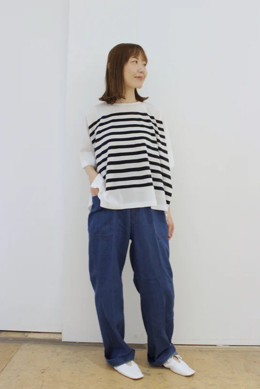 【レリル/lelill】のハイテクケープニット(ボーダー) 人気、トレンドファッション・服の通販 founy(ファニー) 　ファッション　Fashion　レディースファッション　Fashion for Women　トップス・カットソー　Cut & Sew Tops　ニット　Knit Tops & Sweaters　カジュアルプルオーバー・ニットトップス　Pullovers & Knit Tops / Casual Pullovers　ボーダー　Border, Stripe　ワイド　Wide, Wide Fit　人気　Popular, Best Seller　定番　Standard, Basic Item　新作・新入荷　New Arrivals / New In　軽量　Lightweight, Ultra Light　other-8|ID: prp329100004612544 ipo3291000000033013786