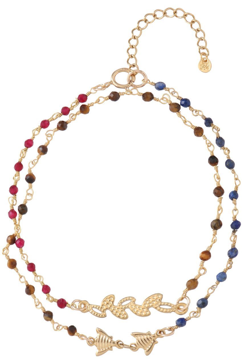 【バイ サン スワサント キャトル パリ/by 164 PARIS】のDOUBLE EPIブレスレット インテリア・キッズ・メンズ・レディースファッション・服の通販 founy(ファニー) 　ファッション　Fashion　レディースファッション　Fashion for Women　ジュエリー　Jewelry　チェーン＆カフブレスレット　Cuff & Chain Bracelets　バングル・カフブレスレット　Bangles & Cuff Bracelets　ストーン　Stone, Gem-Like　チェーン　Chain, Chain Strap　ブレスレット　Bracelet, Wristband　エレガント 上品　Elegant　マルチカラー|ID: prp329100004613217 ipo3291000000036241063