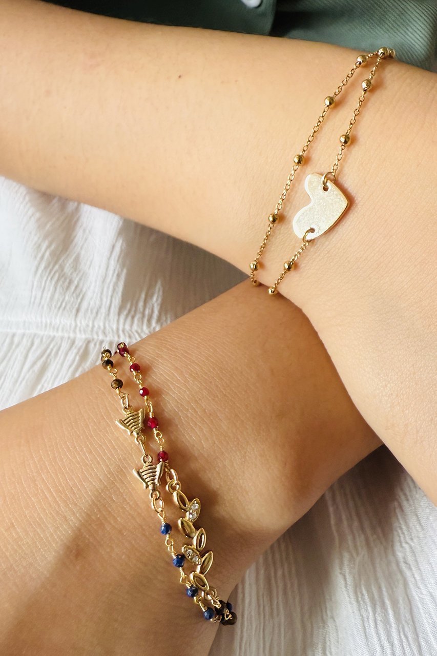 【バイ サン スワサント キャトル パリ/by 164 PARIS】のDOUBLE EPIブレスレット 人気、トレンドファッション・服の通販 founy(ファニー) 　ファッション　Fashion　レディースファッション　Fashion for Women　ジュエリー　Jewelry　チェーン＆カフブレスレット　Cuff & Chain Bracelets　バングル・カフブレスレット　Bangles & Cuff Bracelets　ストーン　Stone, Gem-Like　チェーン　Chain, Chain Strap　ブレスレット　Bracelet, Wristband　エレガント 上品　Elegant　other-6|ID: prp329100004613217 ipo3291000000036241069