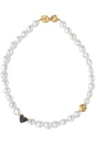 【プリーク/Preek】の【受注生産】BAROQUE PEARL HEART STONE ネックレス ブラック|ID:prp329100004613244