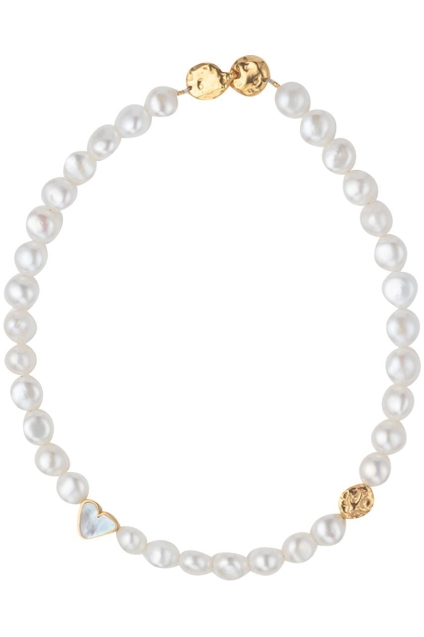 【プリーク/Preek】の【受注生産】BAROQUE PEARL HEART STONE ネックレス インテリア・キッズ・メンズ・レディースファッション・服の通販 founy(ファニー) 　ファッション　Fashion　レディースファッション　Fashion for Women　ジュエリー　Jewelry　ネックレス　Necklaces & Pendants　ネックレス　Necklace, Pendant Necklace　バロック　Baroque, Baroque Design　パール　Pearl, Pearl Accent　プレート　Plate, Dish　モチーフ　Motif, Design Theme　エレガント 上品　Elegant　ホワイト|ID: prp329100004613244 ipo3291000000036131478
