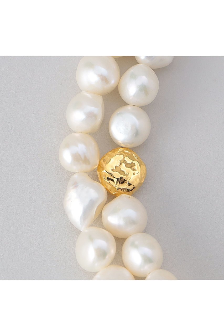 【プリーク/Preek】の【受注生産】BAROQUE PEARL DOUBLE ネックレス 人気、トレンドファッション・服の通販 founy(ファニー) 　ファッション　Fashion　レディースファッション　Fashion for Women　ジュエリー　Jewelry　ネックレス　Necklaces & Pendants　クラシカル　Classical, Vintage-Inspired　ネックレス　Necklace, Pendant Necklace　バロック　Baroque, Baroque Design　パール　Pearl, Pearl Accent　プレート　Plate, Dish　モチーフ　Motif, Design Theme　エレガント 上品　Elegant　other-3|ID: prp329100004613246 ipo3291000000033021143