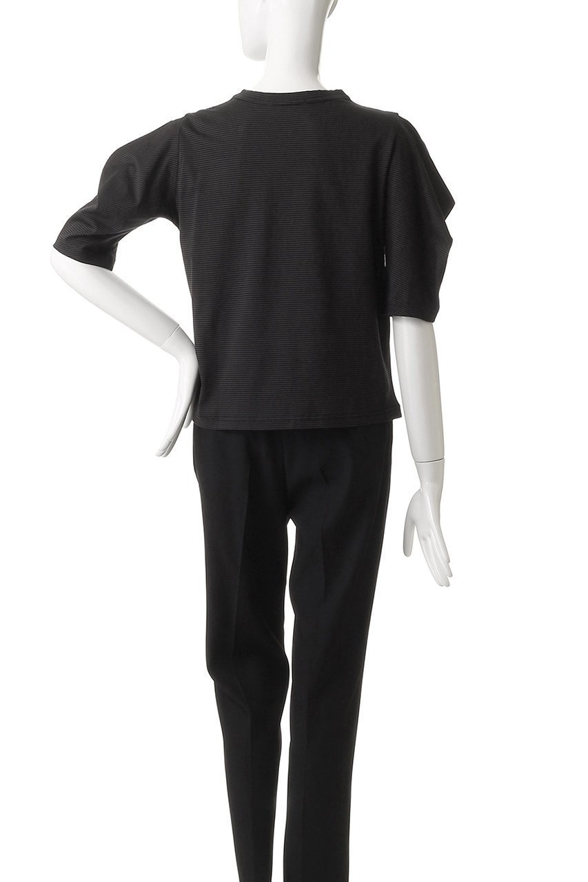 【ミズイロ インド/mizuiro ind】のborder drape slv Tshirt Tシャツ 人気、トレンドファッション・服の通販 founy(ファニー) 　ファッション　Fashion　レディースファッション　Fashion for Women　トップス・カットソー　Cut & Sew Tops　シャツ・ブラウス・オフィスカジュアル　Elegant Blouses & Button-Ups　ロングTシャツ・Tシャツ　Longline T-Shirts & Tees　カットソー・ベーシックTシャツ　Cut-and-Sewn Tops / Stretch Tees & Basics　ショート　Short, Short Length　スリーブ　Sleeve, Long Sleeve / Short Sleeve　ベーシック　Basic, Essential　ボトム　Bottoms, Lower Wear　新作・新入荷　New Arrivals / New In　other-4|ID: prp329100004613269 ipo3291000000033021275