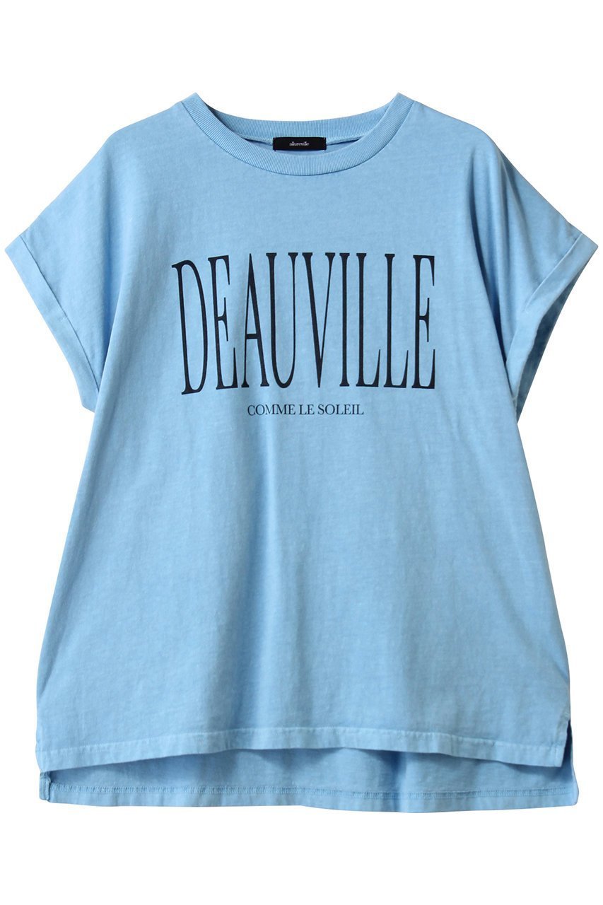 【アルアバイル/allureville】のピグメントダイターンバックSL T A インテリア・キッズ・メンズ・レディースファッション・服の通販 founy(ファニー) 　ファッション　Fashion　レディースファッション　Fashion for Women　トップス・カットソー　Cut & Sew Tops　シャツ・ブラウス・オフィスカジュアル　Elegant Blouses & Button-Ups　ロングTシャツ・Tシャツ　Longline T-Shirts & Tees　カットソー・ベーシックTシャツ　Cut-and-Sewn Tops / Stretch Tees & Basics　2025年　2025　2025-2026秋冬・A/W　Autumn/Winter 2025–26 AW25–26　おすすめ　Recommended / Our Picks　サロペット　Overalls, Salopette　ショート　Short, Short Length　スタイリッシュ　Stylish, Fashionable　スリーブ　Sleeve, Long Sleeve / Short Sleeve　ハーフ　Half, Half-Length　フロント　Front, Front Design　プリント　Print, Printed Pattern　ロング　Long, Long-Length　A/W・秋冬　Autumn/Winter　ブルー|ID: prp329100004613270 ipo3291000000033021283