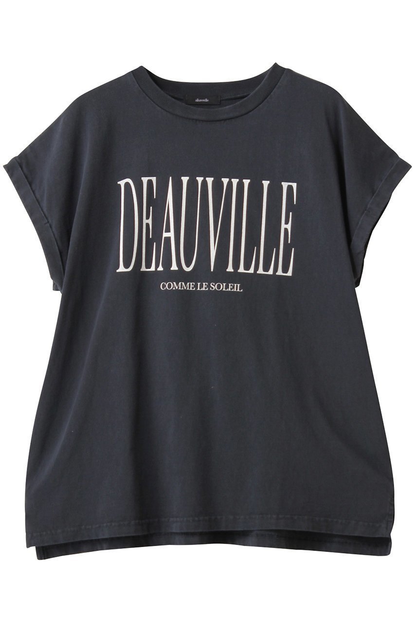 【アルアバイル/allureville】のピグメントダイターンバックSL T A インテリア・キッズ・メンズ・レディースファッション・服の通販 founy(ファニー) 　ファッション　Fashion　レディースファッション　Fashion for Women　トップス・カットソー　Cut & Sew Tops　シャツ・ブラウス・オフィスカジュアル　Elegant Blouses & Button-Ups　ロングTシャツ・Tシャツ　Longline T-Shirts & Tees　カットソー・ベーシックTシャツ　Cut-and-Sewn Tops / Stretch Tees & Basics　2025年　2025　2025-2026秋冬・A/W　Autumn/Winter 2025–26 AW25–26　おすすめ　Recommended / Our Picks　サロペット　Overalls, Salopette　ショート　Short, Short Length　スタイリッシュ　Stylish, Fashionable　スリーブ　Sleeve, Long Sleeve / Short Sleeve　ハーフ　Half, Half-Length　フロント　Front, Front Design　プリント　Print, Printed Pattern　ロング　Long, Long-Length　A/W・秋冬　Autumn/Winter　ネイビー|ID: prp329100004613270 ipo3291000000033021284