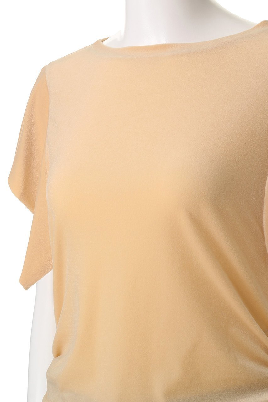 【アルアバイル/allureville】のベロアTOPS 人気、トレンドファッション・服の通販 founy(ファニー) 　ファッション　Fashion　レディースファッション　Fashion for Women　トップス・カットソー　Cut & Sew Tops　シャツ・ブラウス・オフィスカジュアル　Elegant Blouses & Button-Ups　ロングTシャツ・Tシャツ　Longline T-Shirts & Tees　カットソー・ベーシックTシャツ　Cut-and-Sewn Tops / Stretch Tees & Basics　ベロアトップス　Velour Tops / Velvet-Look Items　エレガント 上品　Elegant　ギャザー　Gathered, Ruffled　ショート　Short, Short Length　ジャケット　Jacket, Outerwear　スリーブ　Sleeve, Long Sleeve / Short Sleeve　ドレープ　Drape, Draping Fabric　フェミニン　Feminine, Girly　ベロア　Velour, Soft Velvet　other-5|ID: prp329100004613276 ipo3291000000036168679