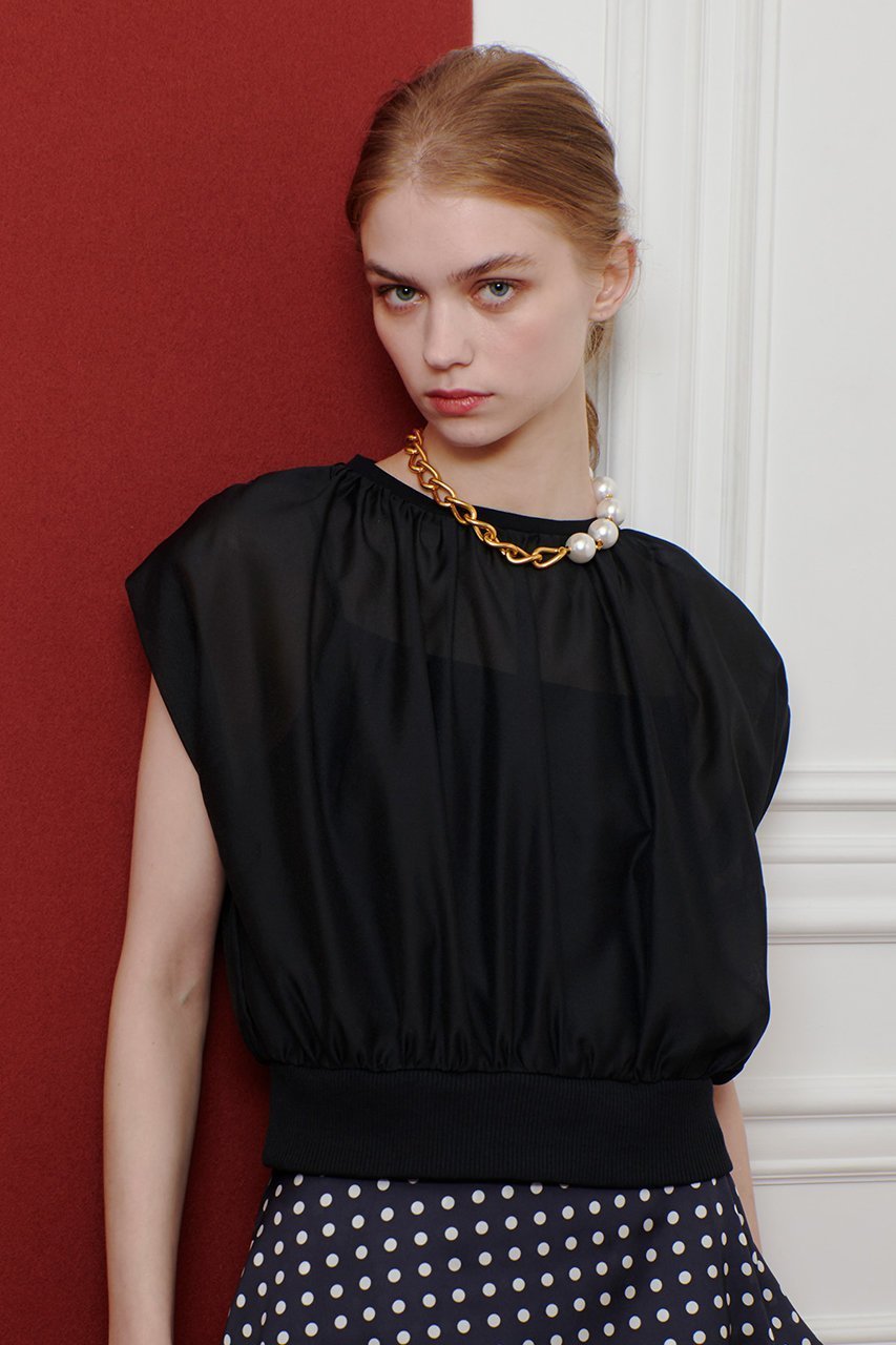 【アルアバイル/allureville】の【Loulou Willoughby】キャミソールドッキングプルオーバー 人気、トレンドファッション・服の通販 founy(ファニー) 　ファッション　Fashion　レディースファッション　Fashion for Women　トップス・カットソー　Cut & Sew Tops　キャミソール&ノースリーブ　Camisoles & Sleeveless Tops　シャツ・ブラウス・オフィスカジュアル　Elegant Blouses & Button-Ups　ロングTシャツ・Tシャツ　Longline T-Shirts & Tees　カジュアルプルオーバー・ニットトップス　Pullovers & Knit Tops / Casual Pullovers　カットソー・ベーシックTシャツ　Cut-and-Sewn Tops / Stretch Tees & Basics　2025年　2025　2025-2026秋冬・A/W　Autumn/Winter 2025–26 AW25–26　インナー　Innerwear　キャミソール　Camisole, Spaghetti Strap Top　ショート　Short, Short Length　スラックス　Slacks, Dress Pants　スリーブ　Sleeve, Long Sleeve / Short Sleeve　デニム　Denim, Jeans Material　ドッキング　Docking, Mixed Material　定番　Standard, Basic Item　A/W・秋冬　Autumn/Winter　other-6|ID: prp329100004613279 ipo3291000000033138714