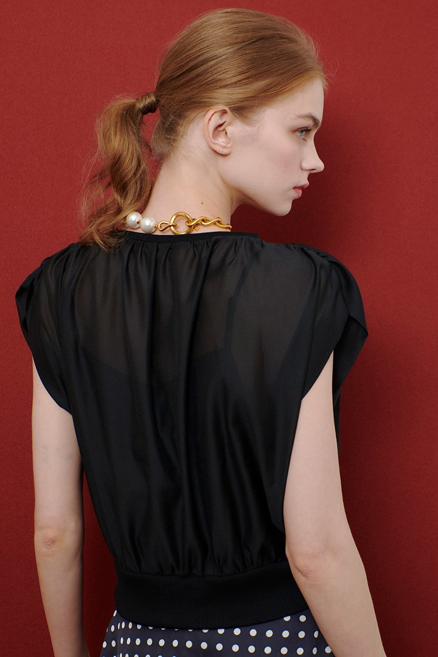 【アルアバイル/allureville】の【Loulou Willoughby】キャミソールドッキングプルオーバー 人気、トレンドファッション・服の通販 founy(ファニー) 　ファッション　Fashion　レディースファッション　Fashion for Women　トップス・カットソー　Cut & Sew Tops　キャミソール&ノースリーブ　Camisoles & Sleeveless Tops　シャツ・ブラウス・オフィスカジュアル　Elegant Blouses & Button-Ups　ロングTシャツ・Tシャツ　Longline T-Shirts & Tees　カジュアルプルオーバー・ニットトップス　Pullovers & Knit Tops / Casual Pullovers　カットソー・ベーシックTシャツ　Cut-and-Sewn Tops / Stretch Tees & Basics　2025年　2025　2025-2026秋冬・A/W　Autumn/Winter 2025–26 AW25–26　インナー　Innerwear　キャミソール　Camisole, Spaghetti Strap Top　ショート　Short, Short Length　スラックス　Slacks, Dress Pants　スリーブ　Sleeve, Long Sleeve / Short Sleeve　デニム　Denim, Jeans Material　ドッキング　Docking, Mixed Material　定番　Standard, Basic Item　A/W・秋冬　Autumn/Winter　other-8|ID: prp329100004613279 ipo3291000000033138716