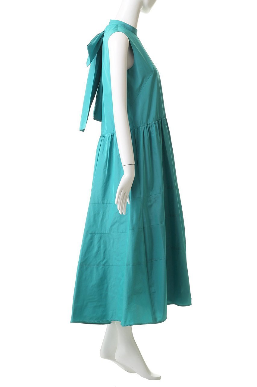 【アルアバイル/allureville】の【Loulou Willoughby】バックリボンタフタワンピース 人気、トレンドファッション・服の通販 founy(ファニー) 　ファッション　Fashion　レディースファッション　Fashion for Women　ワンピース　Dresses　チュニック　Tunic Tops & Dresses　エレガント 上品　Elegant　シンプル　Simple, Minimal　タフタ　Taffeta, Structured Fabric　チュニック　Tunic, Long Top　ノースリーブ　Sleeveless, No-Sleeve　リボン　Ribbon, Bow　ロング　Long, Long-Length　other-3|ID: prp329100004613283 ipo3291000000036241158